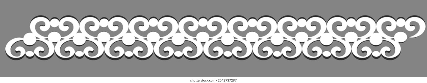 O laser ornamentado corta a borda sem emenda . Padrão nativo para fretwork, escultura em madeira, modelo, decoração interior, cnc eps para arte em papel, cartão, corte de metal, estêncil. 