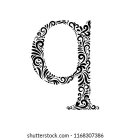 Ornate Letter Q Beautifully Detailed Letter Stock Vector (Royalty Free ...