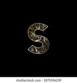 Ornate Letter S Logo Icon, Elegance Monogram Luxury Letter Logo Vector  Design