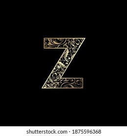 Ornate Letter Z Logo icon, elegance monogram luxury letter logo vector  design