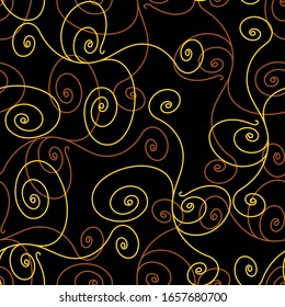 Ornate linear grid pattern, seamless vector background.