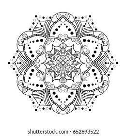 Ornate mandala design. 