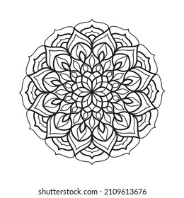 ornate mandala, vector graphic artwork