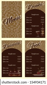 Ornate menu template (restaurant and cafe)