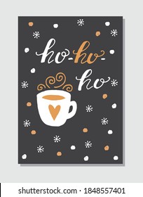 Ornate Merry Christmas greeting cards templates. Vector illustration.