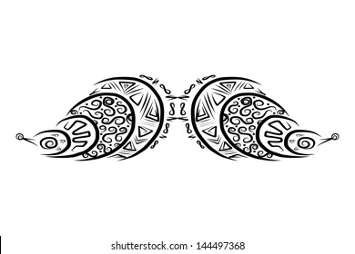 Ornate mustache shape for your design