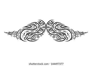 Ornate mustache shape for your design