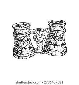 Ornate opera glasses featuring a decorative floral pattern, symbolizing classic entertainment, live performance, and a refined viewing experience at a theater or cultural event