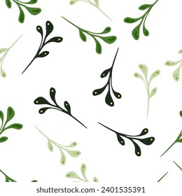 Ornate and organic, this seamless nature-inspired pattern blends doodle art with botanical elements for stylish fabric and paper prints.