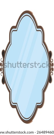 Ornate Oval Mirror with Decorative Frame