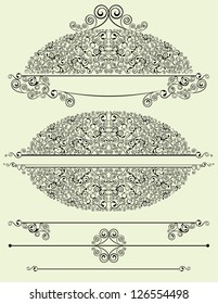 ornate oval for text