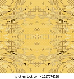 Ornate Patchwork Pattern. Collage Composition.  Gray Vector Seamless Patchwork Pattern. Kaleidoscope Layout.  