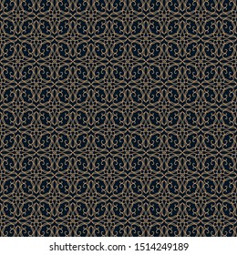 Ornate pattern for fabric, textile, print, surface design. Geometric background