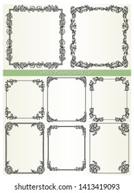 Ornate Photo Frames Vector Pack 01