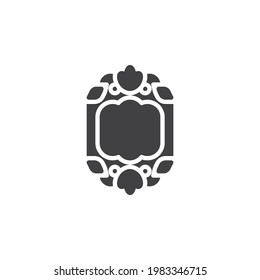 Bildrahmen-Vektorsymbol sortieren. volles Flachzeichen für mobiles Konzept und Webdesign. Vintage Bilderrahmen-Symbol Symbol, Logo-Abbildung. Vektorgrafik