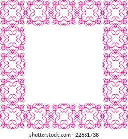 Ornate pink border