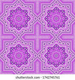 Ornate portugese azulejo tile seamless rapport. Geometric texture vector elements. Carpet print design. Classic lisbon azulejo tilework perpetual pattern. Geometric shapes wallpaper.