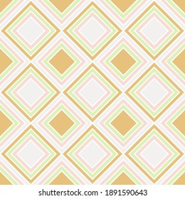 Ornate  rhombus shapes vector seamless pattern. Argyle fabric print. Tile swatch. Rhombus shapes argyle motif.