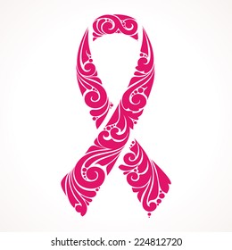 Ornate Ribbon of Breast Cancer 