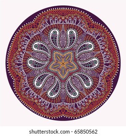 ornate round lace