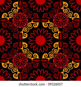 ornate royal background, seamless vector pattern