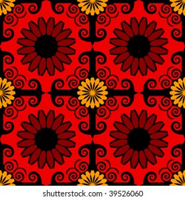 ornate royal background, seamless vector pattern