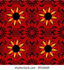 ornate royal background, seamless vector pattern