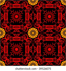 ornate royal background, seamless vector pattern