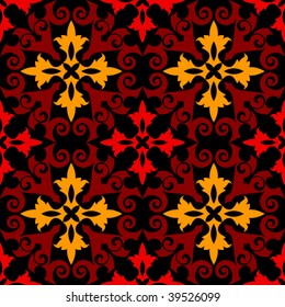 ornate royal background, seamless vector pattern