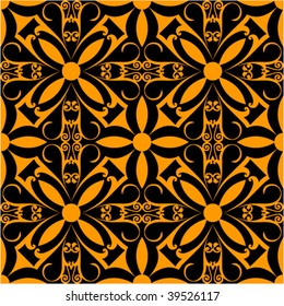 fondo real ornamental, patrón vectorial transparente