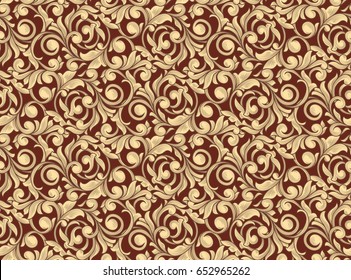Ornate seamless decorative pattern