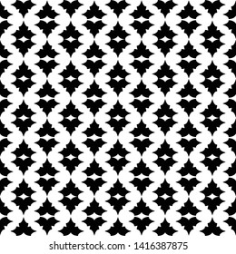 Ornate seamless geometric pattern design with leaf motif