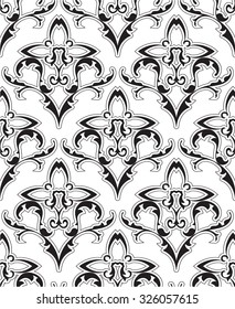 Ornate seamless nice art isolated on white
