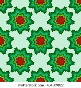 Ornate seamless pattern with abstract color flowers. Picture can be used for wallpaper, pattern fills, web page background, surface textures