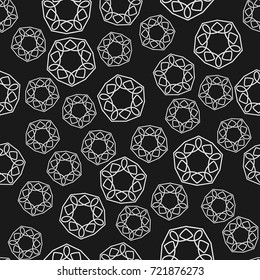 Ornate seamless pattern with abstract color mandala element . Can be used for wallpaper, pattern fills, web page background, surface textures