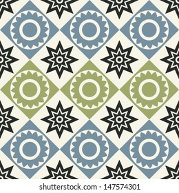 ornate seamless pattern, abstract floral background