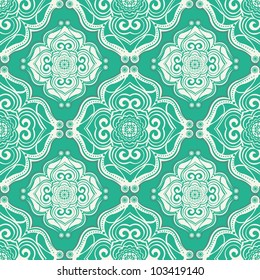 ornate seamless pattern, decorative vector wallpaper