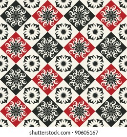 ornate seamless pattern, decorative vector background