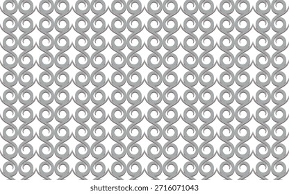 Ornate seamless pattern with interconnected swirls. It is ideal for use in interior design, such as wallpaper, curtains, and upholstery, as well as in fashion and branding materials. 