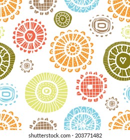 Ornate seamless pattern with the leaves. Seamless pattern can be used for wallpaper, pattern fills, web page background, surface textures.