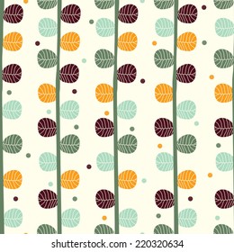 Ornate seamless pattern with the leaves. Seamless pattern can be used for wallpaper, pattern fills, web page background, surface textures.