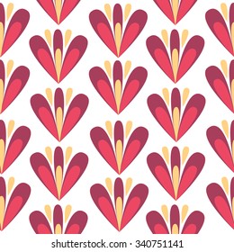 Ornate seamless pattern with the leaves. Seamless pattern can be used for wallpaper, pattern fills, web page background, surface textures.
