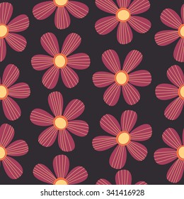 Ornate seamless pattern with the leaves. Seamless pattern can be used for wallpaper, pattern fills, web page background, surface textures.