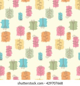 Ornate seamless pattern with the stylized flowers. Seamless pattern can be used for wallpaper, pattern fills, web page background, surface textures.