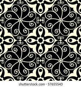 ornate seamless pattern, vector illustration
