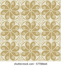 ornate seamless pattern, vector illustration