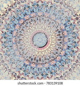 Ornate seamless texture background. Waves of ornamental mosaic tile patterns. Different textures.