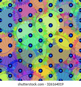 Ornate seamless texture in the form of patterned tiles