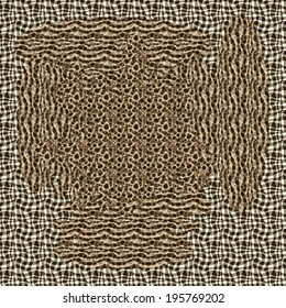 Ornate seamless texture in the form of square tiles