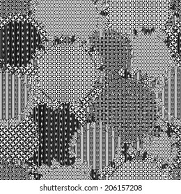 Ornate seamless texture in the form of square tiles